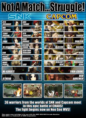 SvC Chaos - SNK vs Capcom (MVS) box cover back